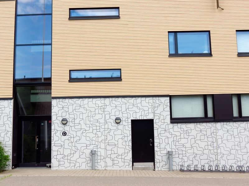 Graphic Concrete Omenapuisto Residential Building