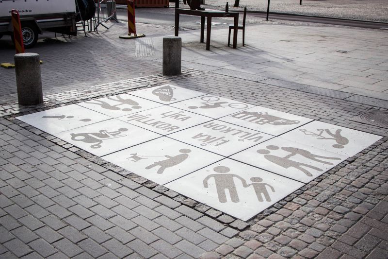 graphic concrete karlstad city walking streets