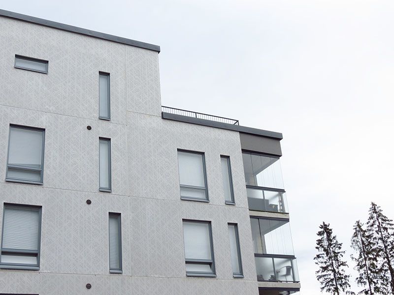 Graphic Concrete Valoviitta Residential Building